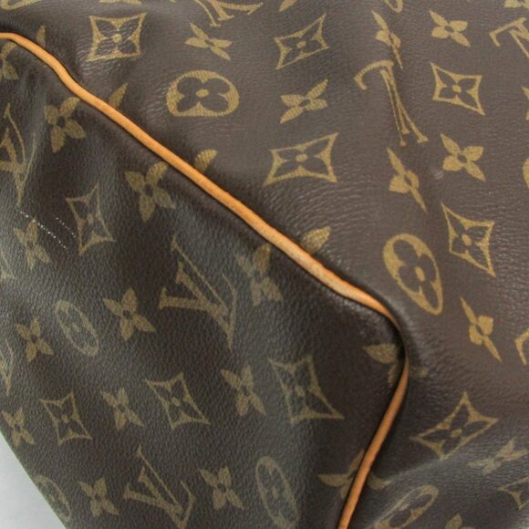 LOUIS VUITTON Brown Monogram Keepall 50 Boston Bag - Picture 4 of 16